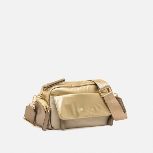 Bolso bandolera MESA dorado Mariamare