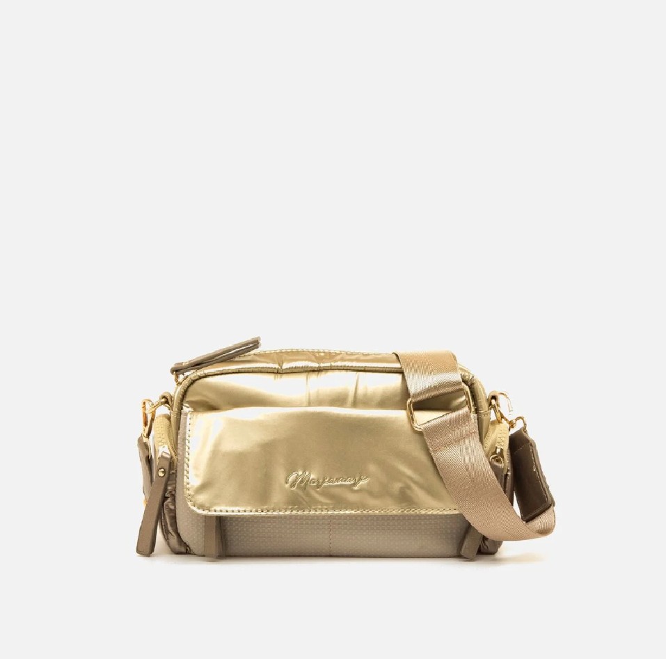 Bolso bandolera MESA dorado...