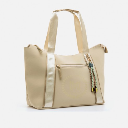 Bolso de hombro LODOS beige Mariamare