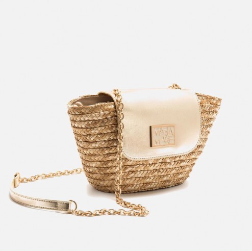 Bolso bandolera ARENA oro Mariamare