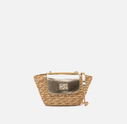 Bolso bandolera ARENA oro Mariamare