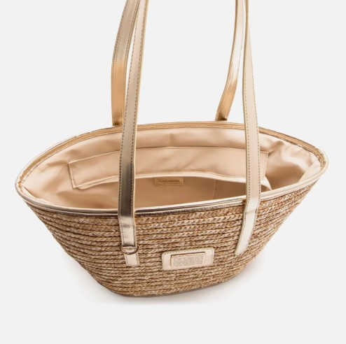 Bolso de hombro ALOHA dorado Mariamare
