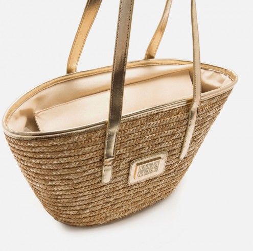 Bolso de hombro ALOHA dorado Mariamare