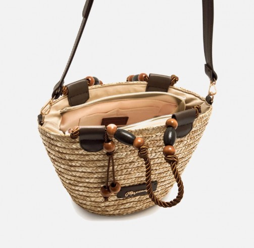 Bolso de mano/bandolera SARO beige...