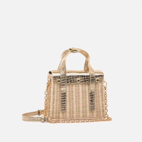 Bolso bandolera ATUNA dorado Mariamare