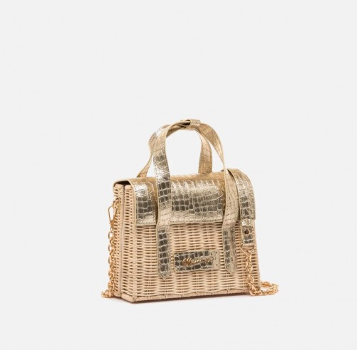 Bolso bandolera ATUNA dorado Mariamare