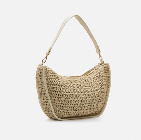 Bolso de hombro SOMBRA beige Mariamare
