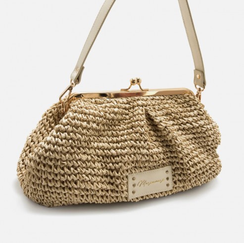 Bolso de hombro SIROCO beige Mariamare