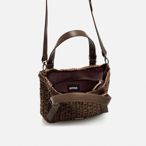Bolso de mano/bandolera HILO marron...