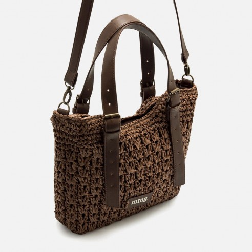 Bolso de mano/bandolera HILO marron...