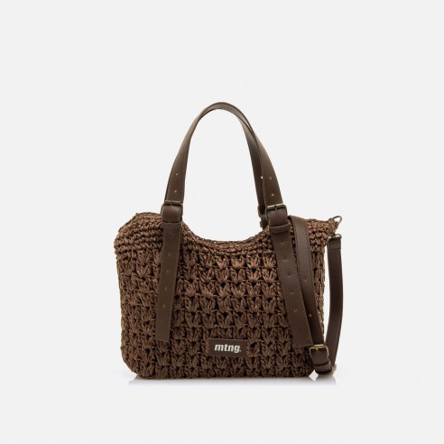 Bolso de mano/bandolera HILO marron...