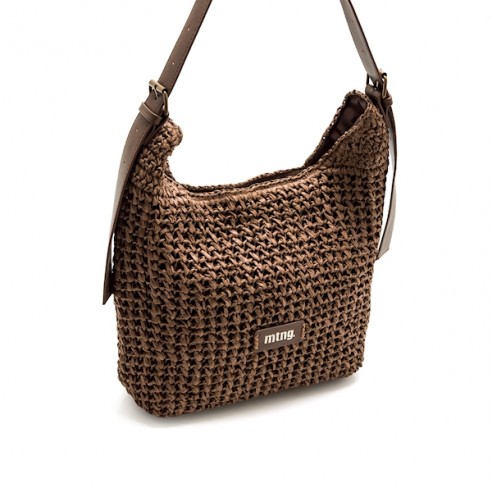 Bolso de hombro HORA marron Mustang
