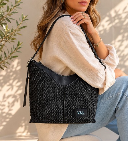 Bolso de hombro grande MILA negro...