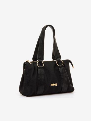 BOLSO BANDOLERA CESTA NEGRO