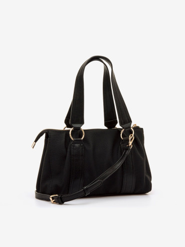 BOLSO BANDOLERA CESTA NEGRO