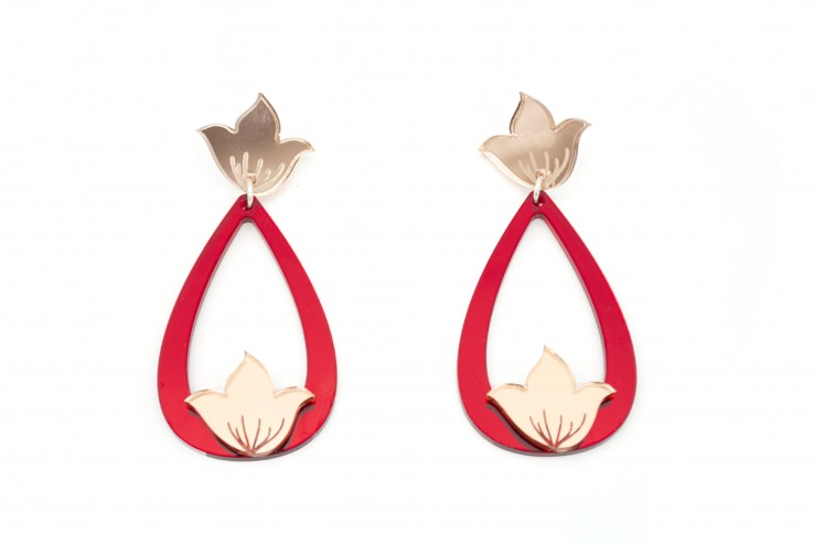 Pendientes Lágrima de Flor