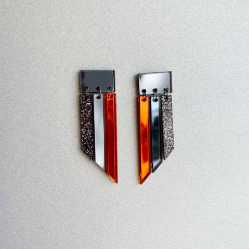 Pendientes de metacrilato Long Island