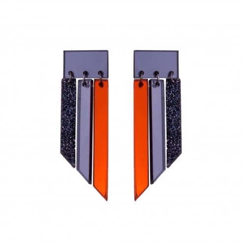 Pendientes de metacrilato Long Island