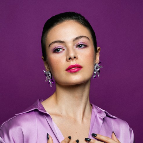 Pendientes de metacrilato Venus