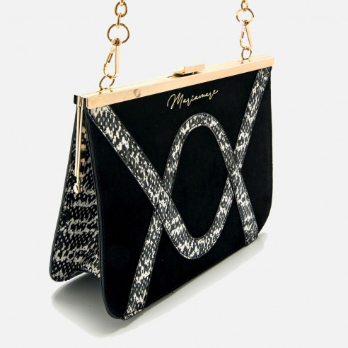 BANDOLERA PATCHI NEGRO MARIAMARE