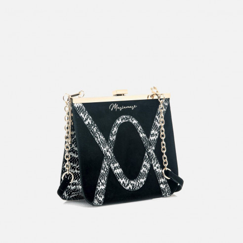 BANDOLERA PATCHI NEGRO MARIAMARE