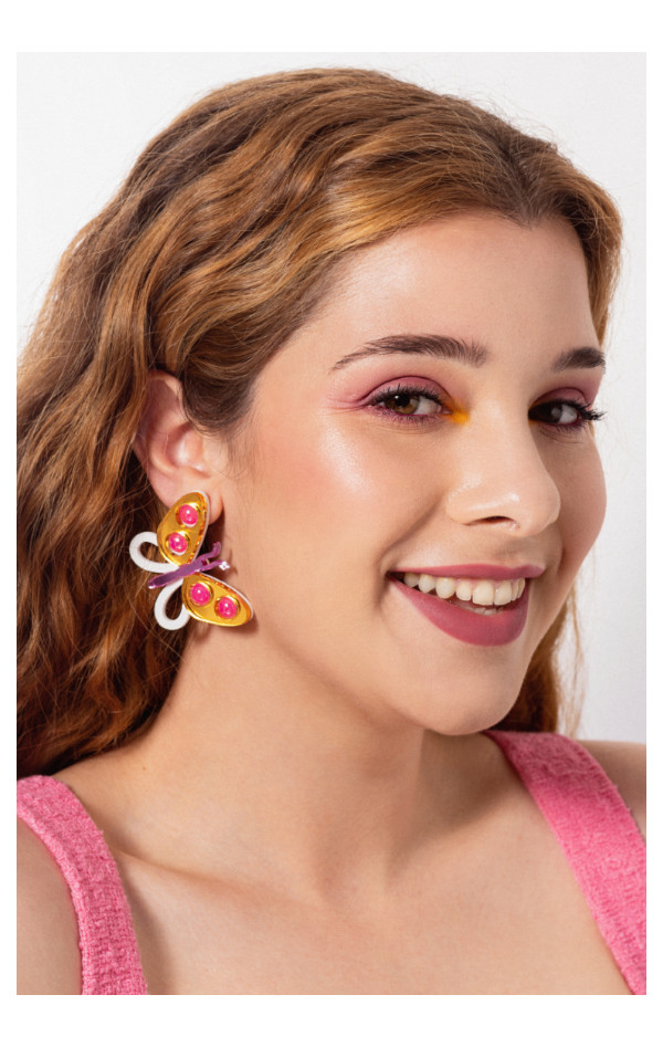 PENDIENTES MARIPOSA ORO...