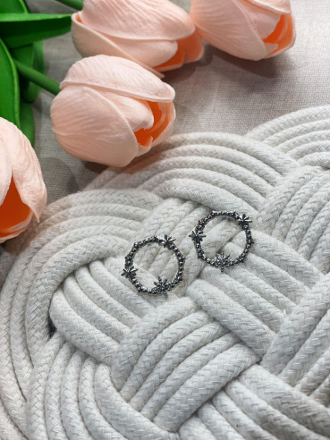 Pendientes de Acero Alland Silver