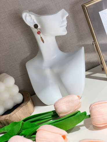 Pendientes de Acero Bolin Red Gold