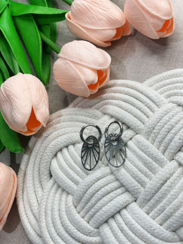 Pendientes de Acero Mantile Silver