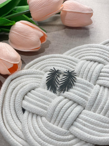 Pendientes de Acero Spike Silver