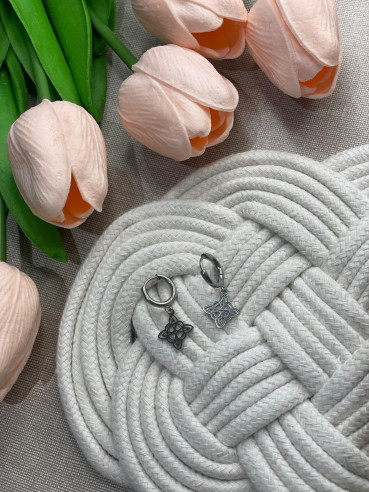 Pendientes de Acero Wicca Silver