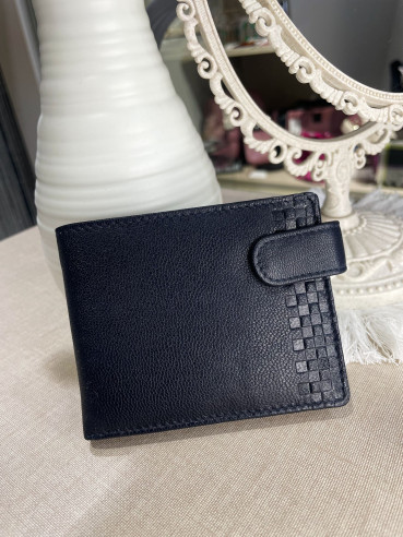 CARTERA DE HOMBRE PIEL 28017 AZUL MARINO