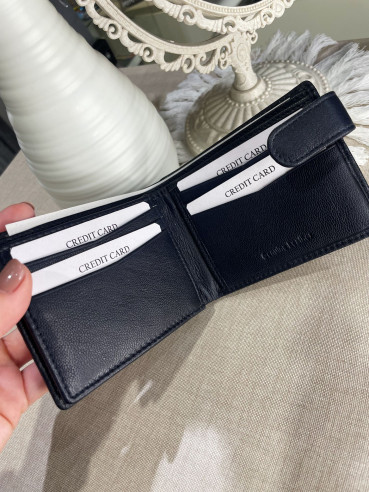 CARTERA DE HOMBRE PIEL 28017 AZUL MARINO