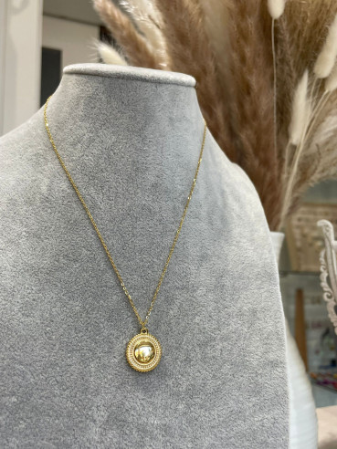 Colgante de Acero Luxy Dorado