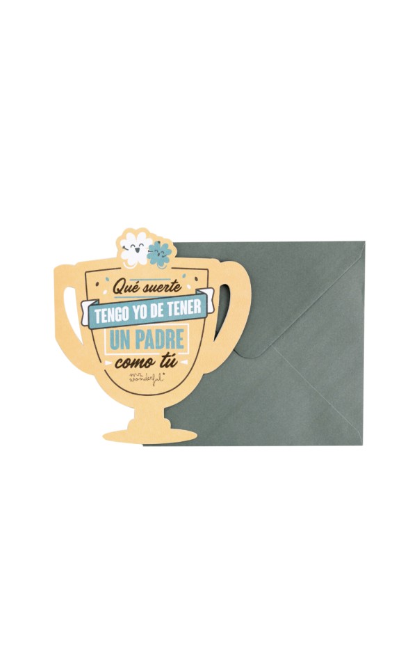 Tarjeta "Que suerte tengo...