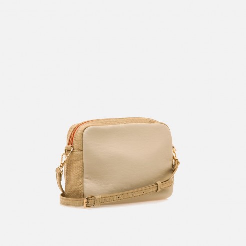 Bolso bandolera CASCO beige
