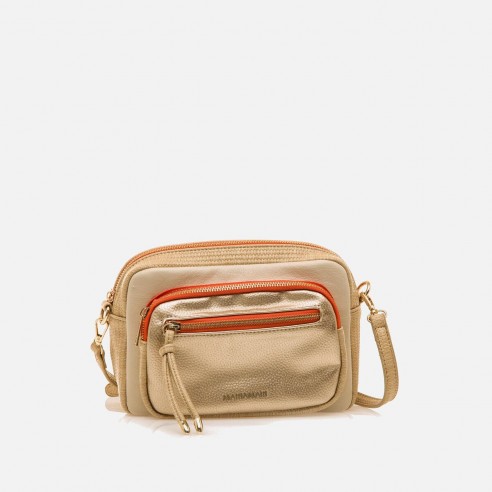 Bolso bandolera CASCO beige