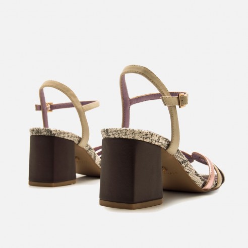 SANDALIAS DE TACON WOODIT SNAKE...