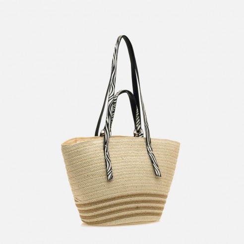 Bolso de hombro Capazo ACTON beige...