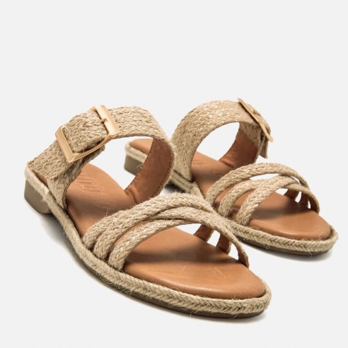 Sandalias planas ANAIS beige Mustang