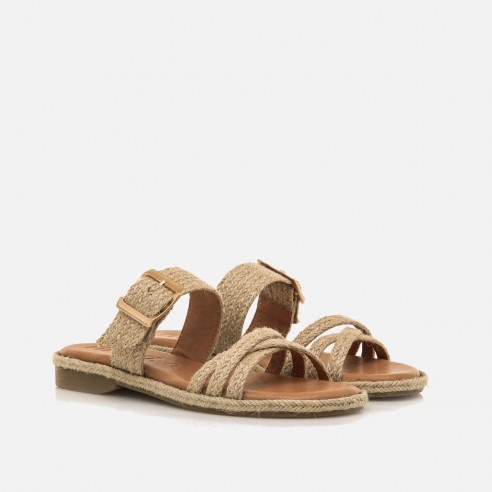 Sandalias planas ANAIS beige Mustang
