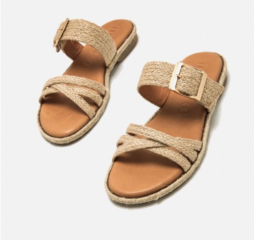 Sandalias planas ANAIS beige Mustang