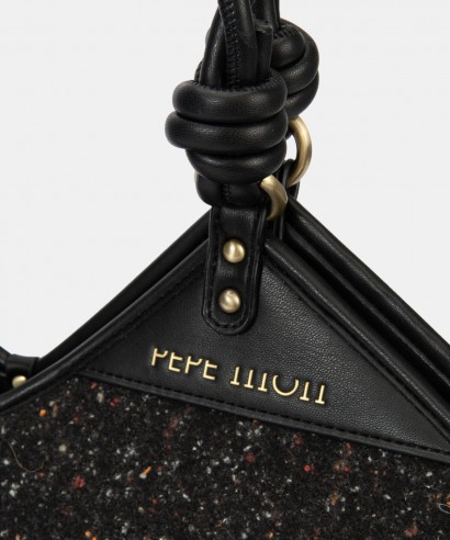 Bolso de hombro 252130 negro PEPE MOLL