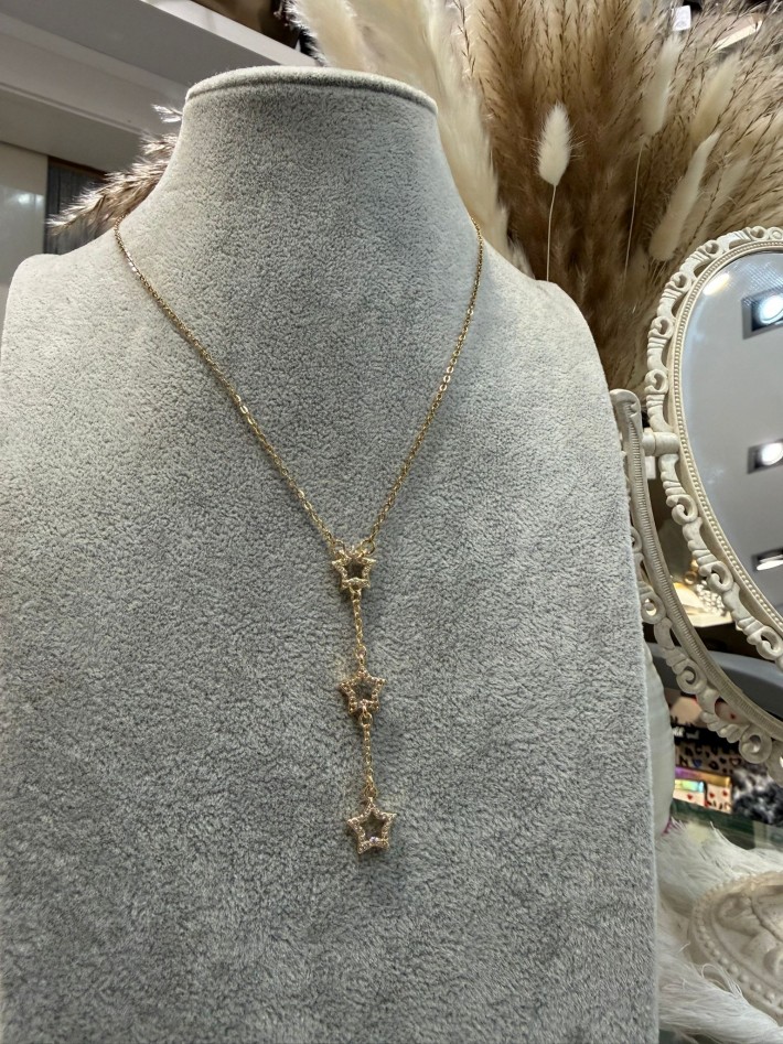 Colgante de acero estrellas...