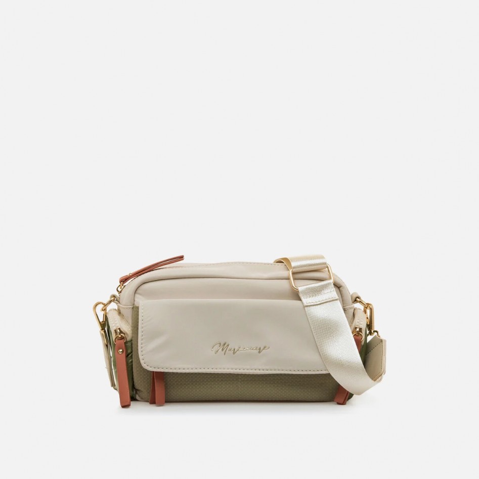Bolso bandolera MESA beige...