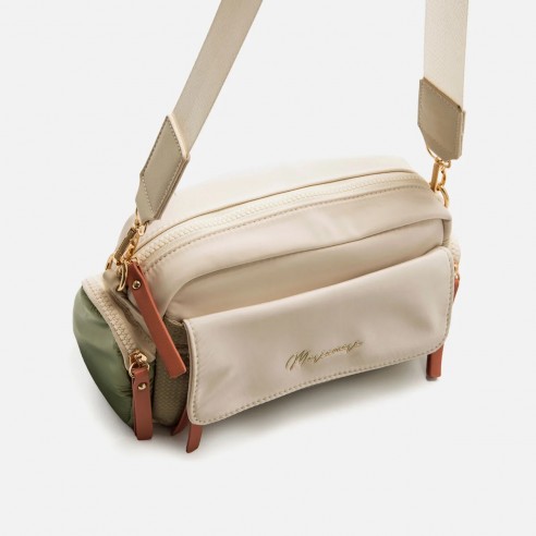 Bolso bandolera MESA beige Mariamare
