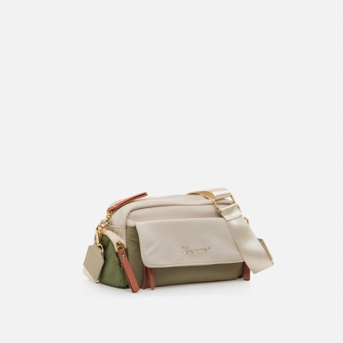 Bolso bandolera MESA beige Mariamare
