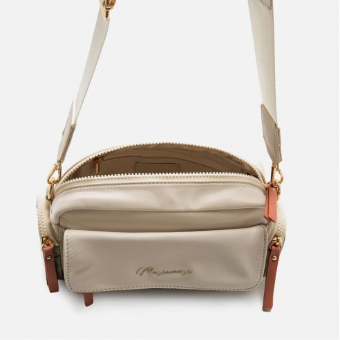 Bolso bandolera MESA beige Mariamare