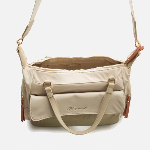 Bolso de mano/bandolera MIRAS beige...