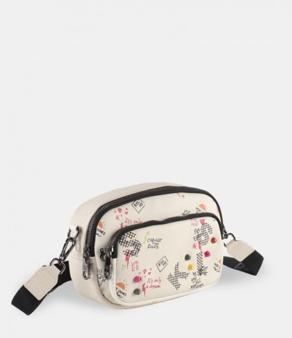 Bolso bandolera 261232 blanco Pepe Moll